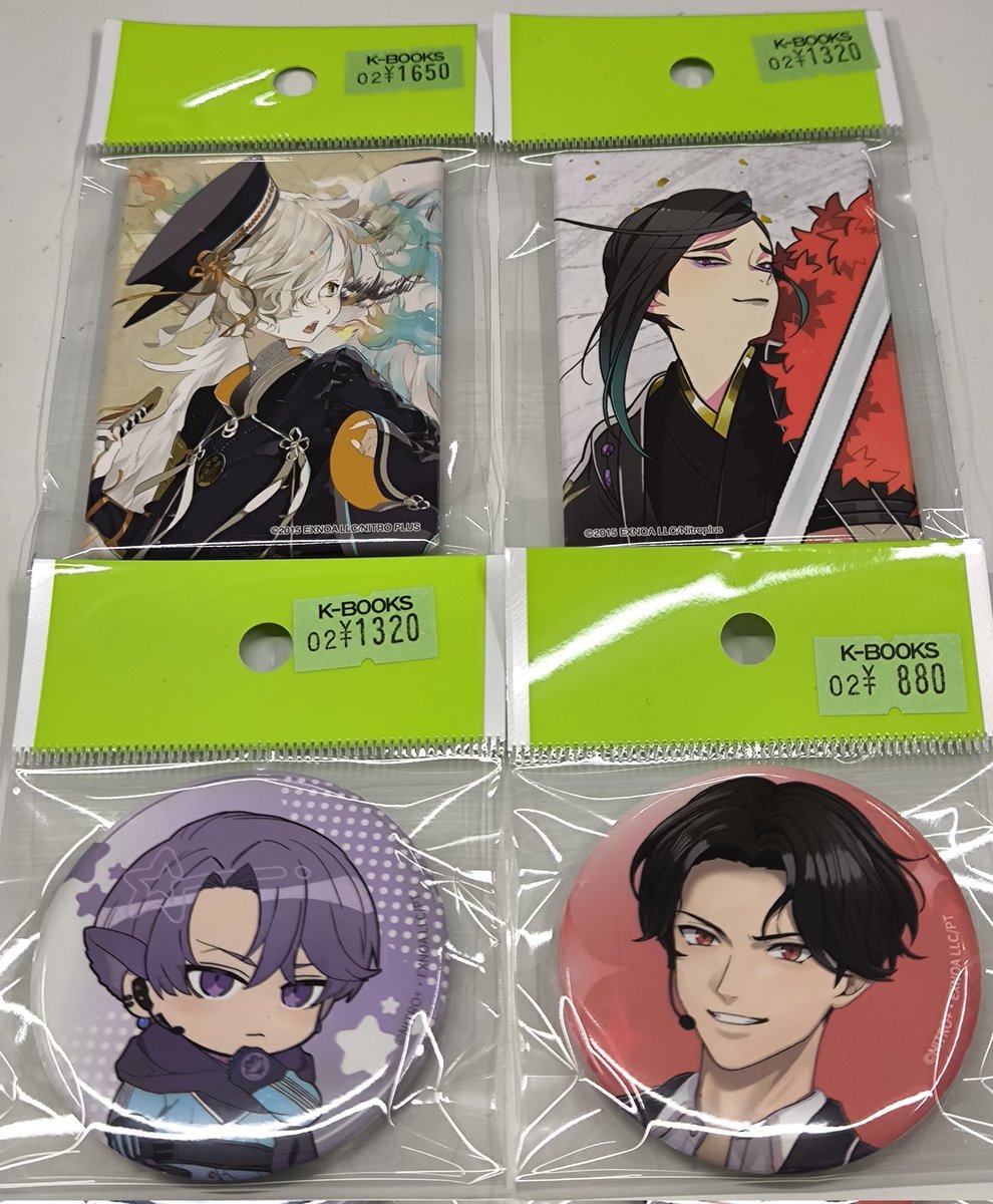 入荷情報】 刀剣乱舞 とうらぶ スクエア缶バッジ 極戦闘絵柄 五虎退 五