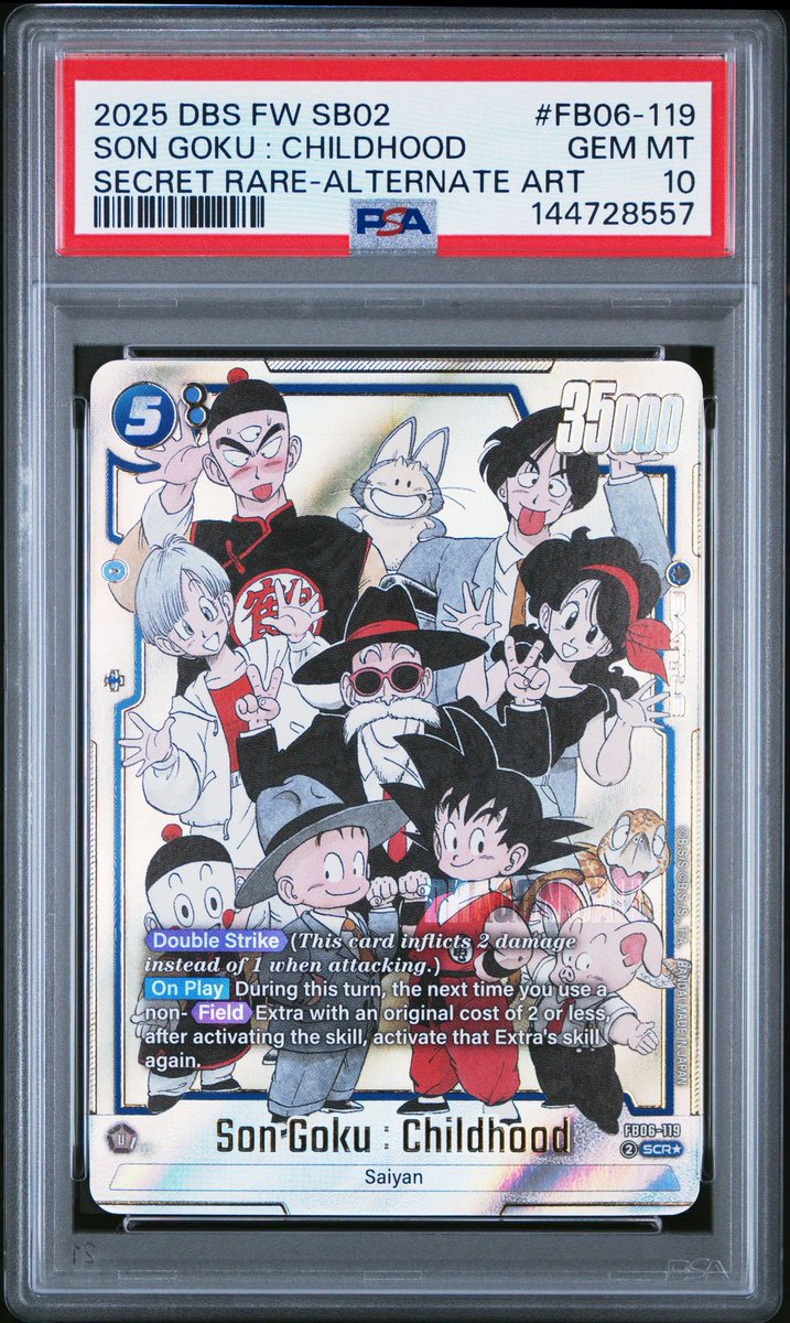2025 DBS SB02 Son Goku childhood SRALT PSA10🔥🔥🔥🔥🔥🔥🔥 #goku #DBFW