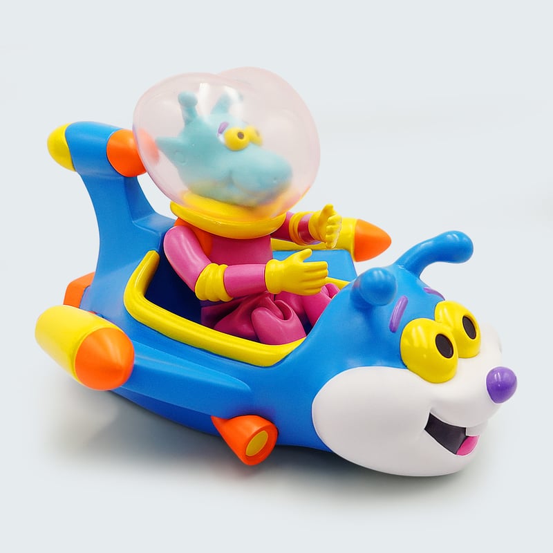 NEW／ 山崎 若菜さんデザインソフビ スペースピーポー&スペース