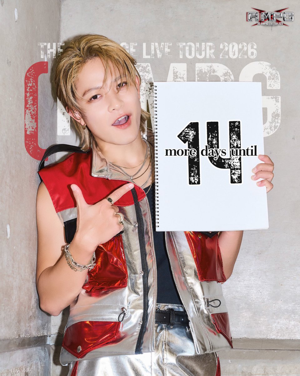 14 more days until THE RAMPAGE LIVE TOUR 2026 