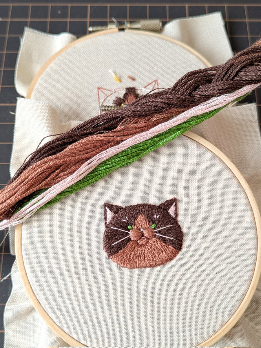 豆《ネコの刺繍 》 (@mame85023) / Posts / X