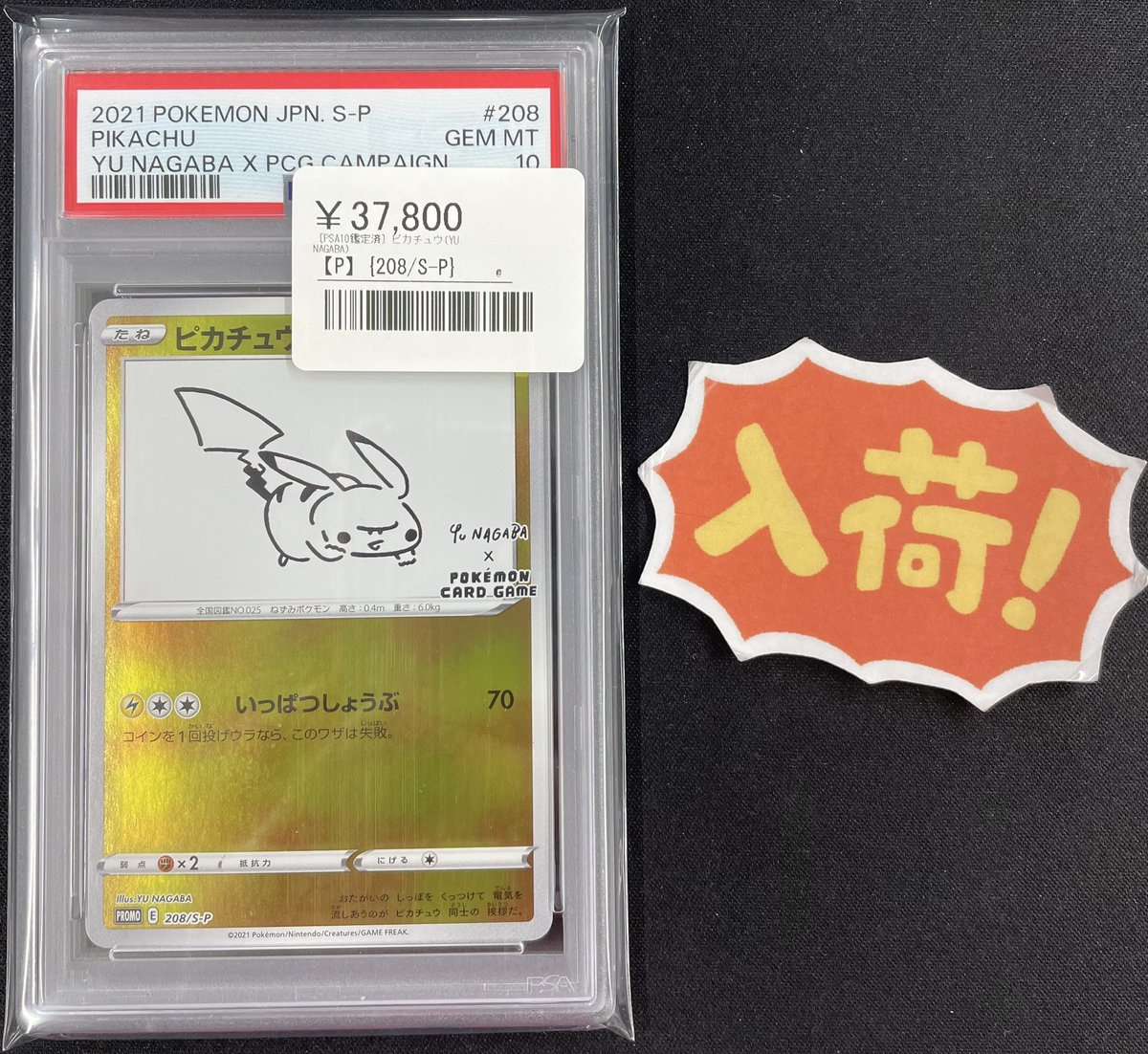 ◾️ポケカ入荷情報◾️ ▶︎ピカチュウ（YU NAGABA）【P】208/S-P