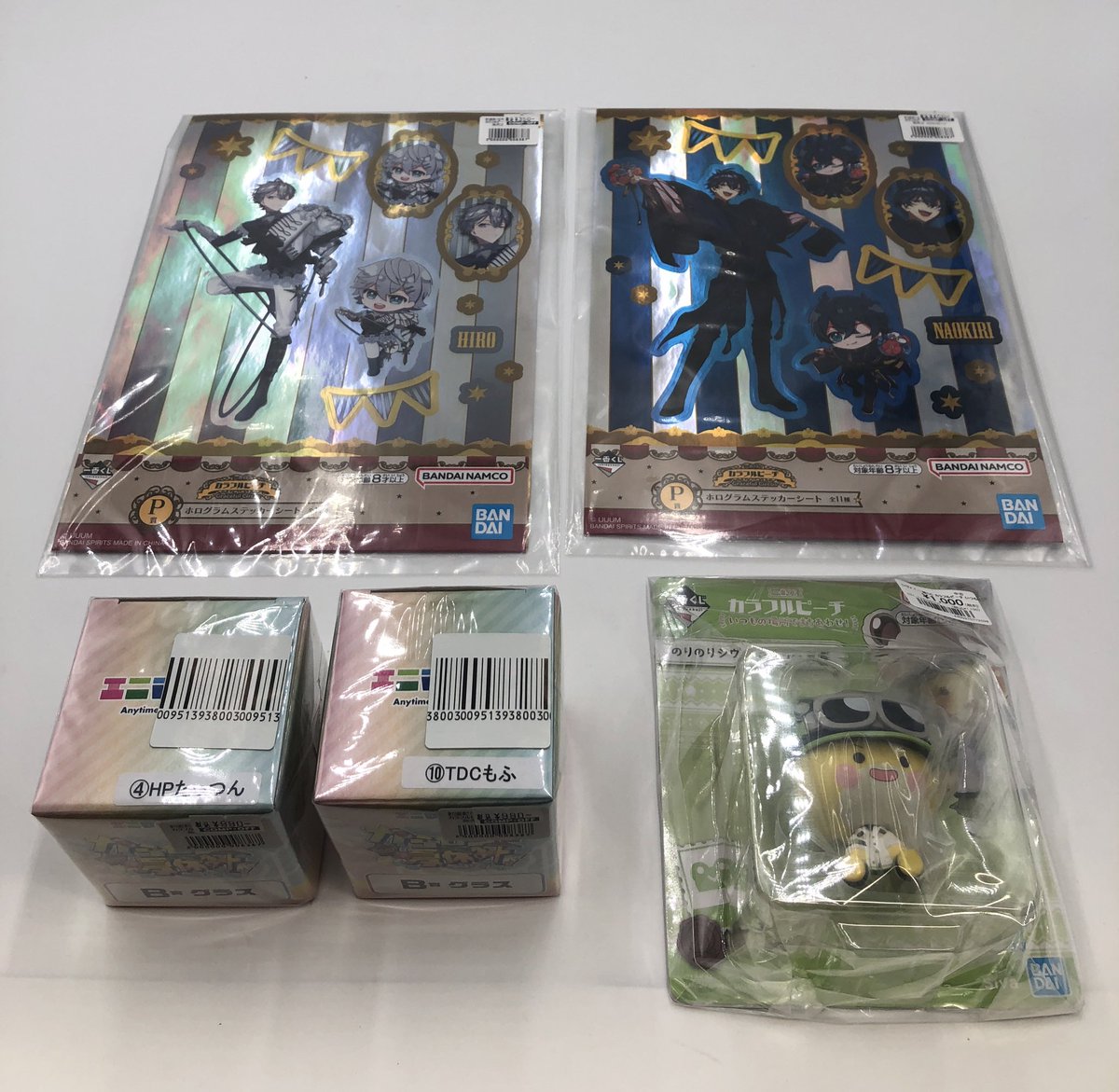 カラフルピーチより、 一番くじやエニマイくじの景品が入荷しました