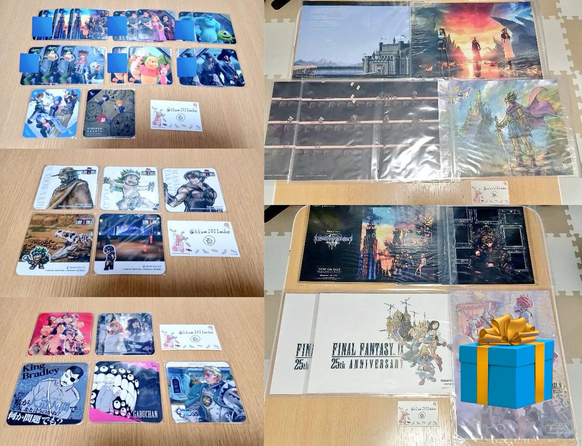 交換】 スクエニカフェ FF9コースター3枚 FF7コースター1枚 ニーア