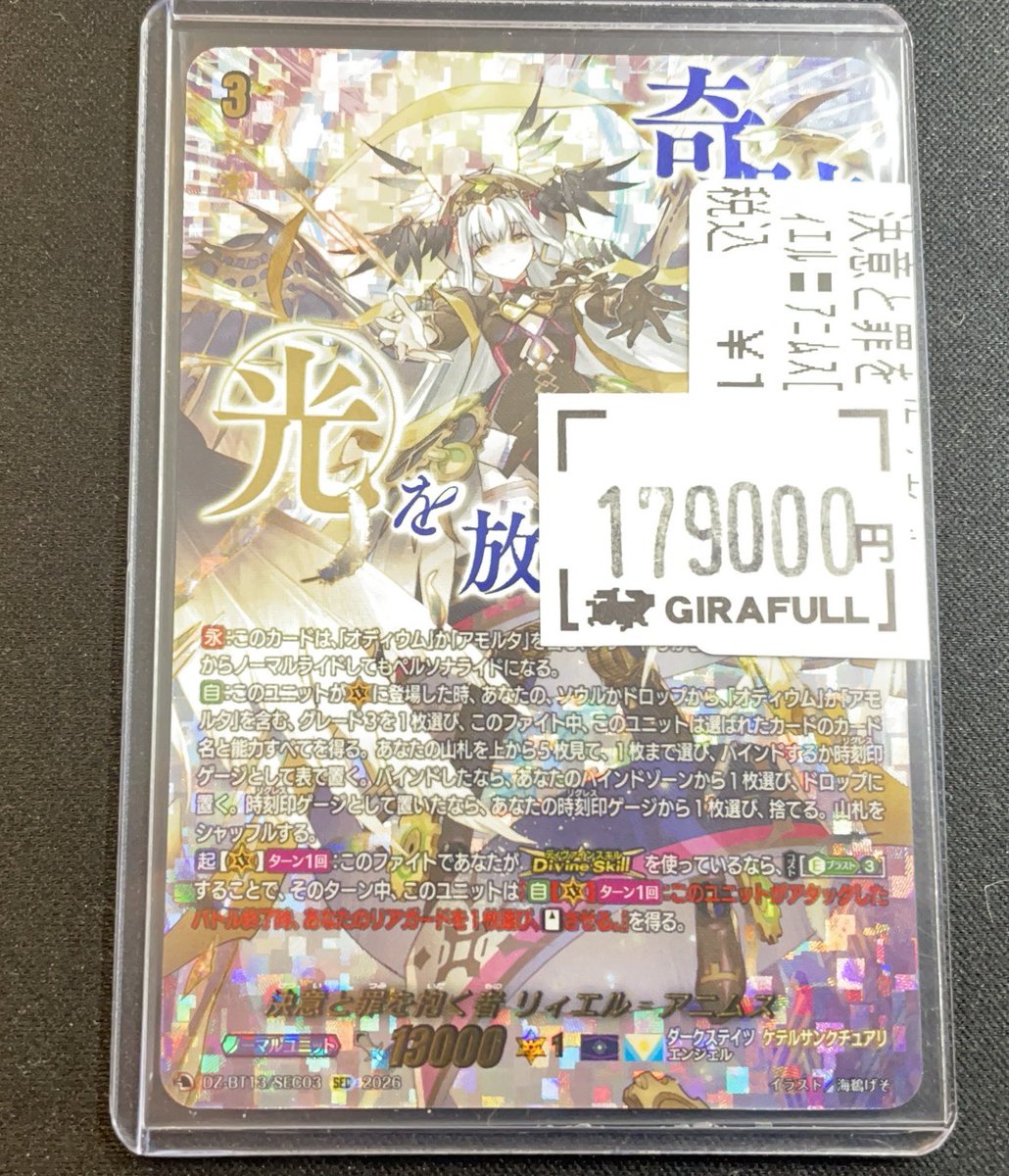 ヴァンガード 決意と罪を抱く者 ﾘｨｴﾙ＝ｱﾆﾑｽ SEC