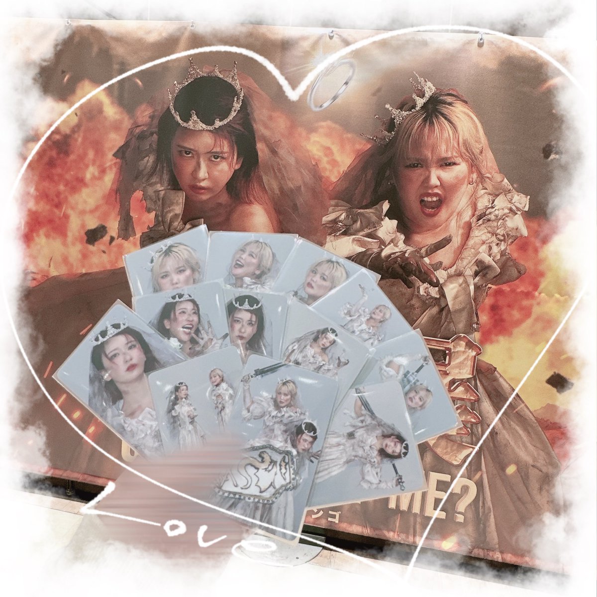 入場特典トレカ、コンプできた(⸝⸝⸝ ⌑⸝⸝⸝)❤️ 助け展で声掛けて