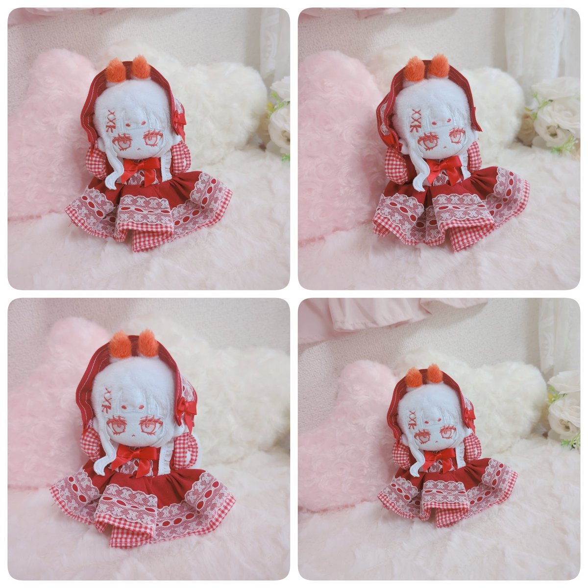 おまかせオーダーのお洋服完成いたしました🎀 赤系ヘッドドレス付き