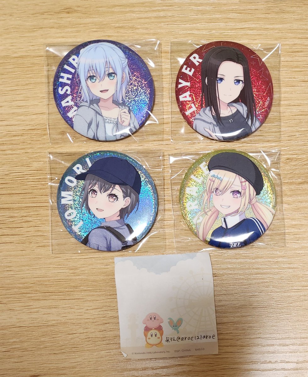 バンドリ ガルパ WEGO ホログラム缶バッジ 缶バッジ ホロ缶 譲）ましろ