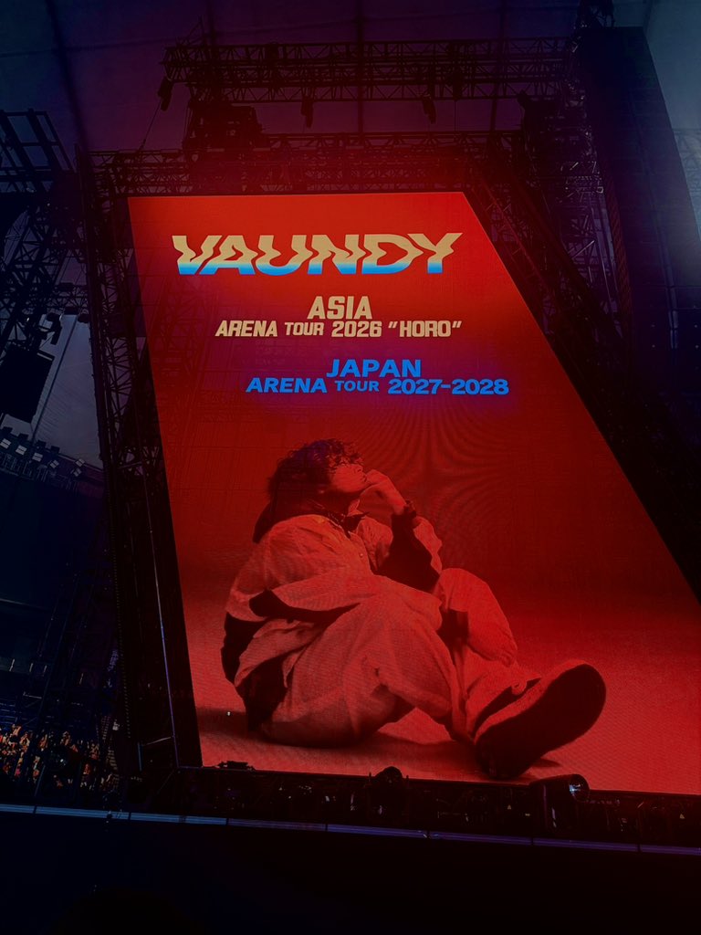 今日のライブ Vaundy 日本を超えてアジアツアーへ.🟥 #Vaundy_SILENCE