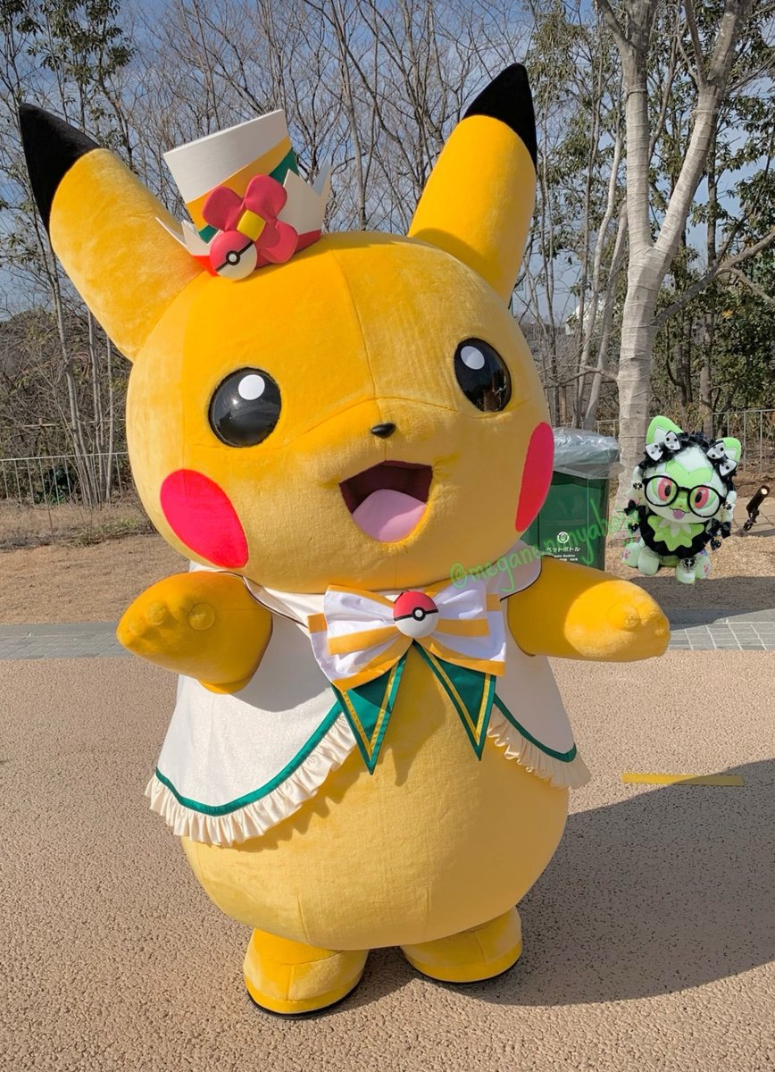RT @meganenonyahoja: ニャオハ ポケパークカントーのピカブイバブル
