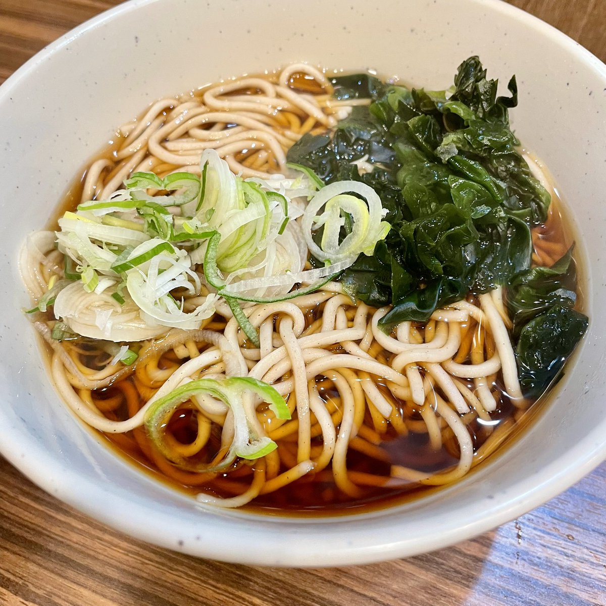 RT @nice_control23: 今日の一杯 ミニ天丼セット （かけそばにワカメ