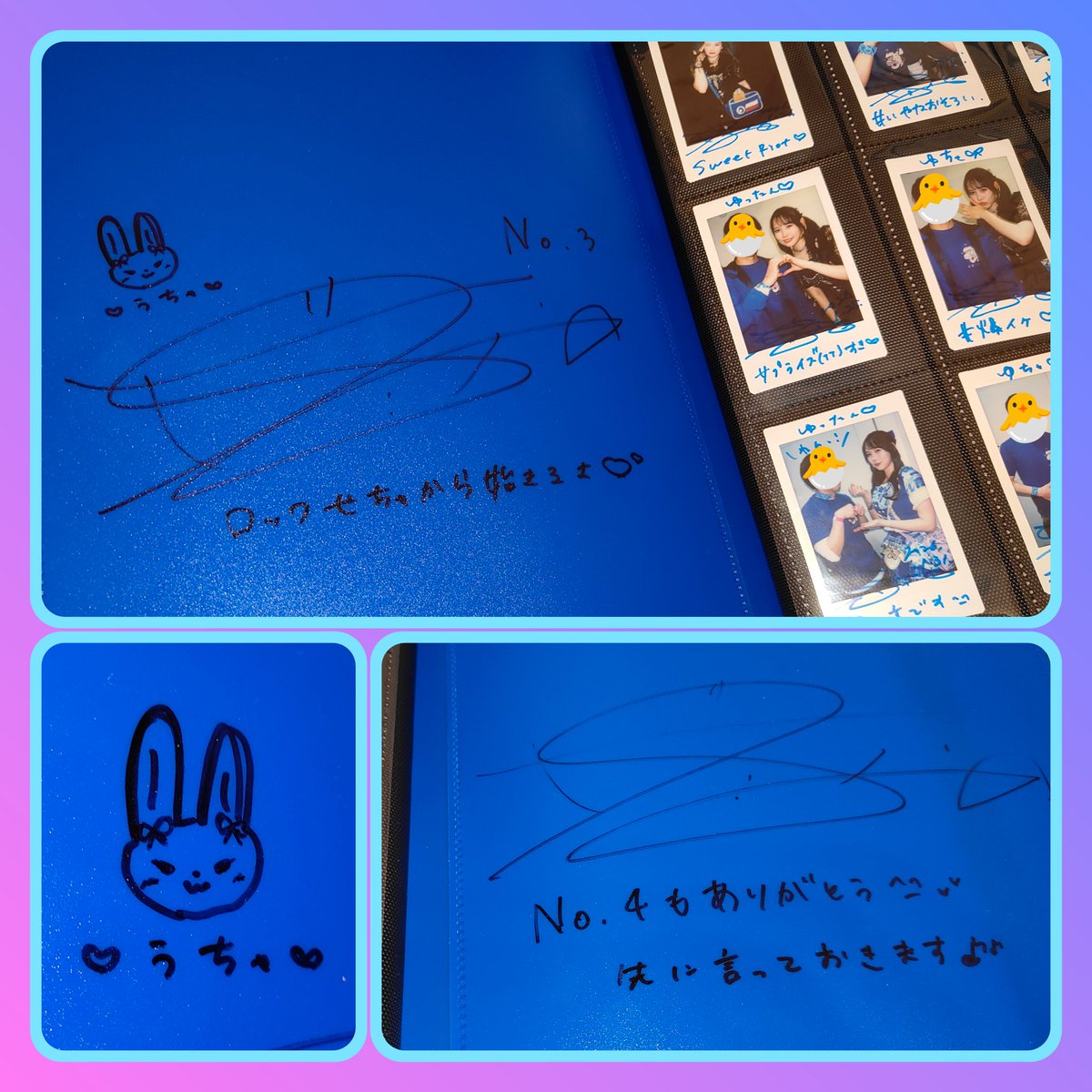 ちょうど2ndワンマンの黒衣装チェキからアイドルせなチェキホルダーNo3