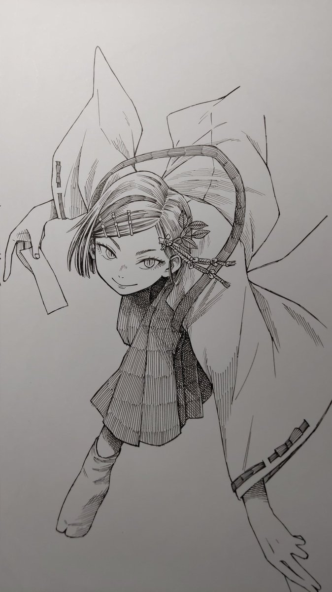 久しぶりに手描きイラスト。 視力が落ちまくりで焦点合わない…。