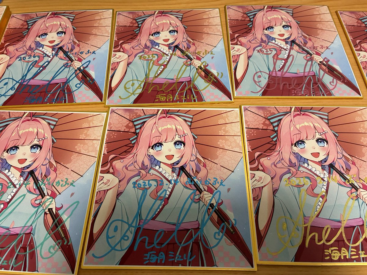 ✨プチお知らせ✨】 2/14の #ぶいかふぇ 現地で販売した「直筆サイン