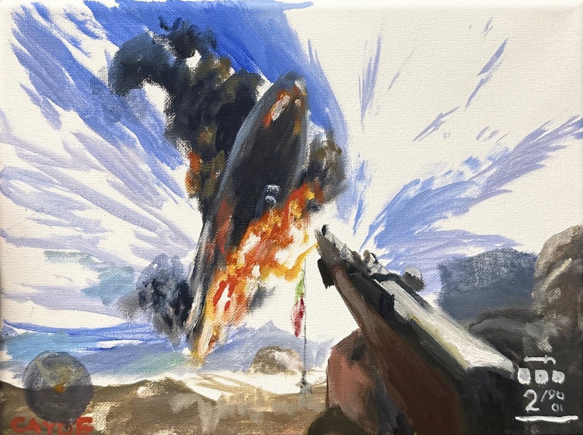 I made an oil painting of Battlefield 1