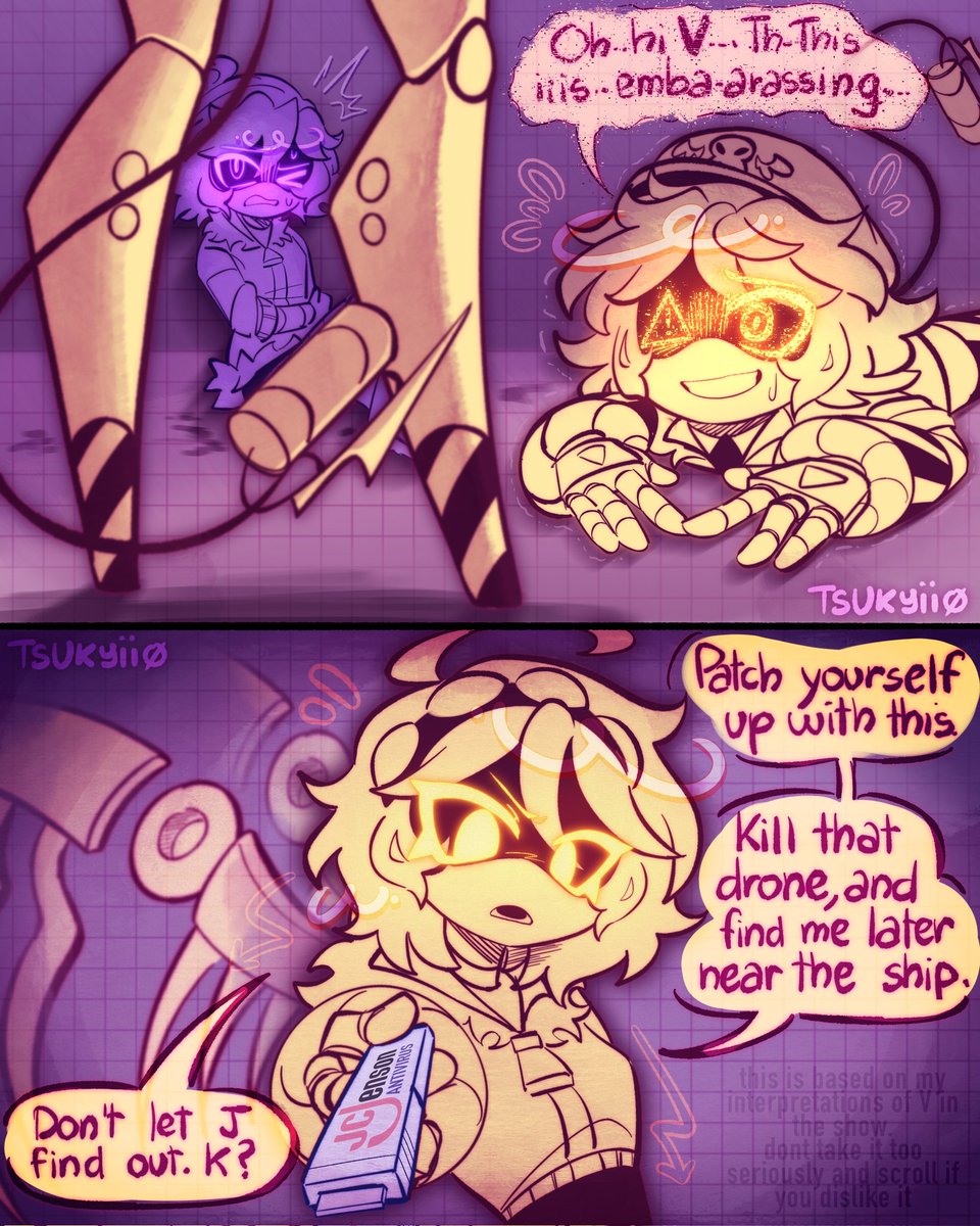 This is absolutely a very V reaction. She's trying to protect and