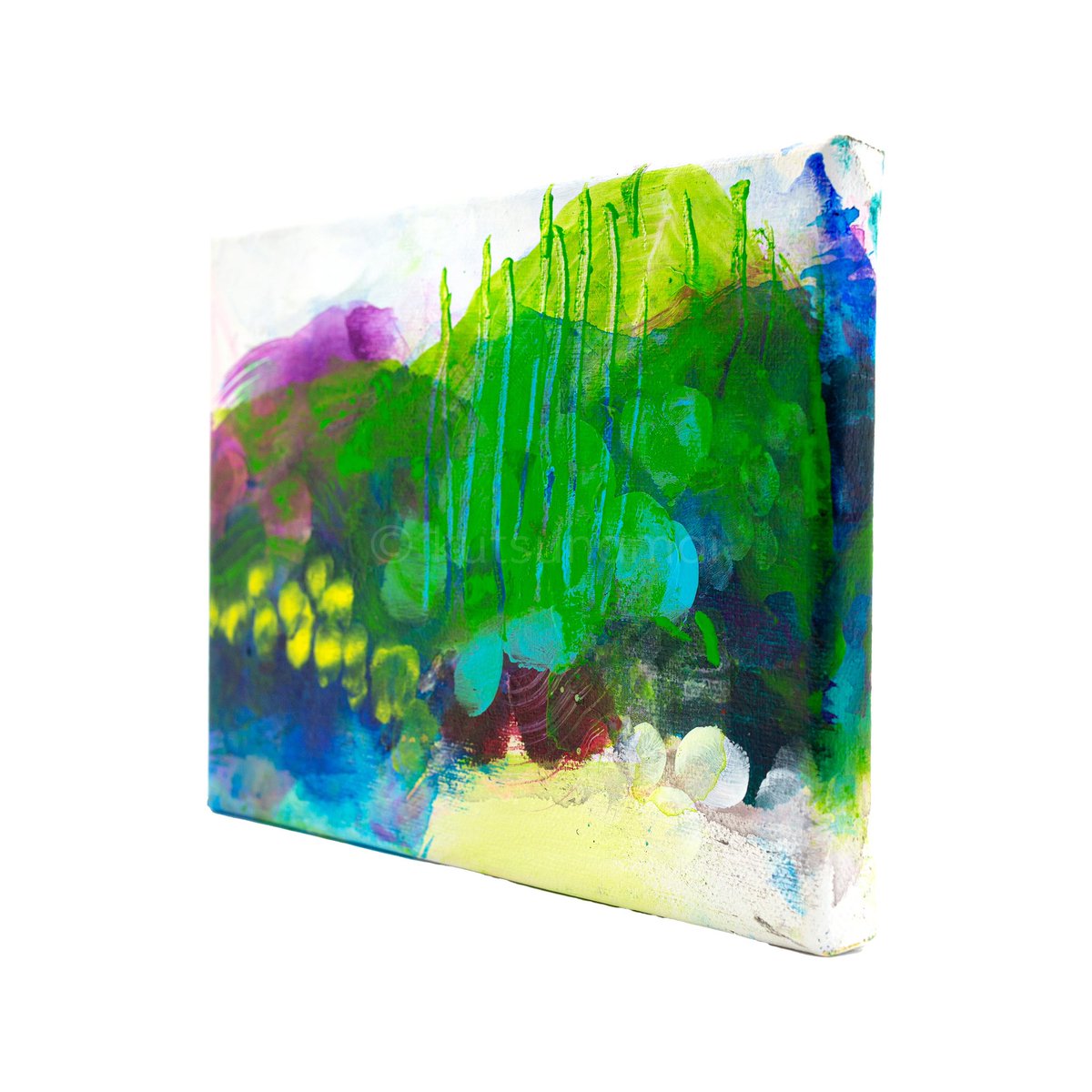 一等賞の山 SM 158×227mm アクリル絵具、キャンバス 2025年 登るはあの