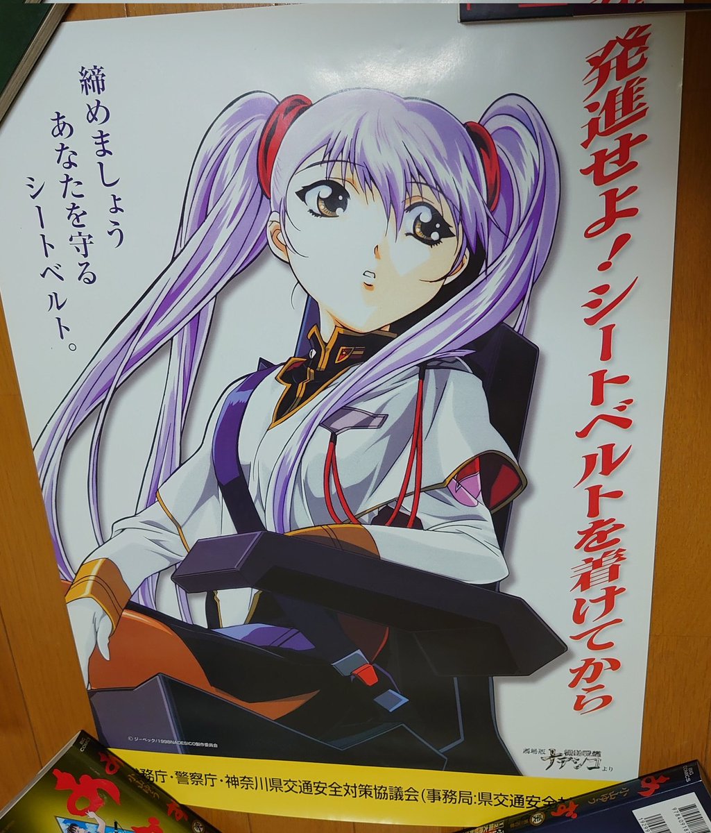 今日のナデシコグッズ ルリルリの交通安全ポスター 警視庁などとの企画