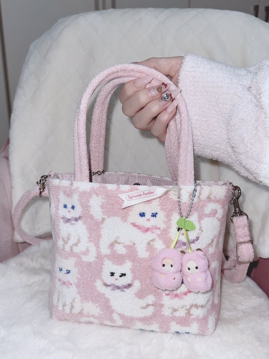 フェイラーのモフモフネコチャン🐈🎀バッグ届いた👜♡♡
