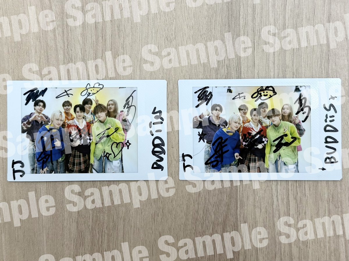 BUDDiiS さん @buddiis サイン入りチェキを2名様にプレゼント