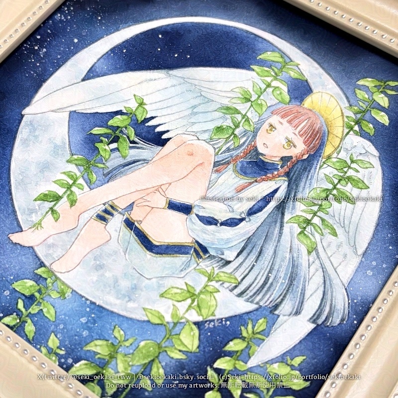 新生 ⅱ 』 天使のイラスト集に掲載している作品で、ⅰもあります