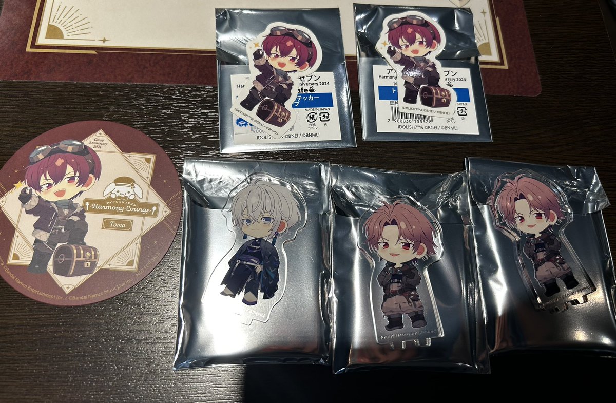 交換】アイナナ 記念日 アニカフェ アクスタ コースター ステッカー 譲