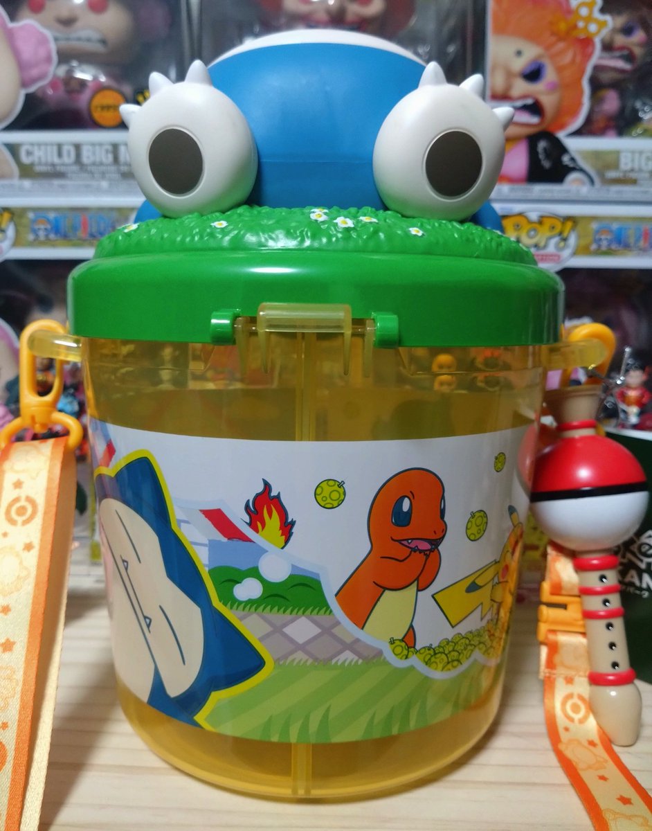 ポケパークカントーのお土産☺️カビゴンのポップコーンケース