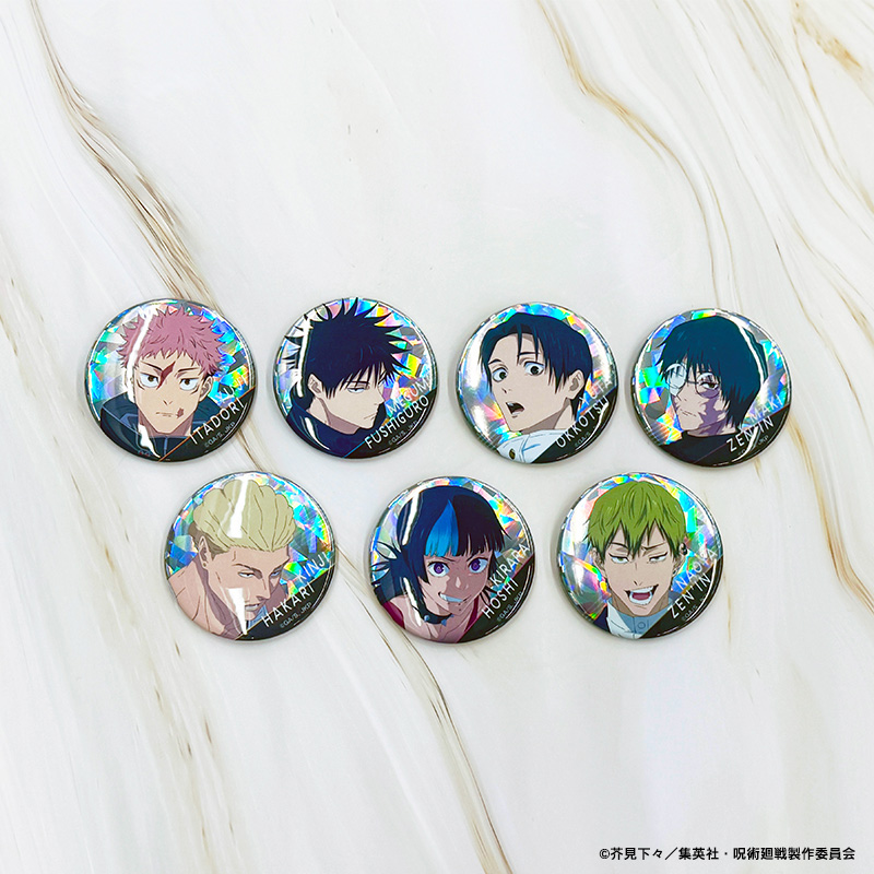 呪術廻戦】 ＼新商品／ 第3期「#死滅回游」より、ホログラム缶バッジ第