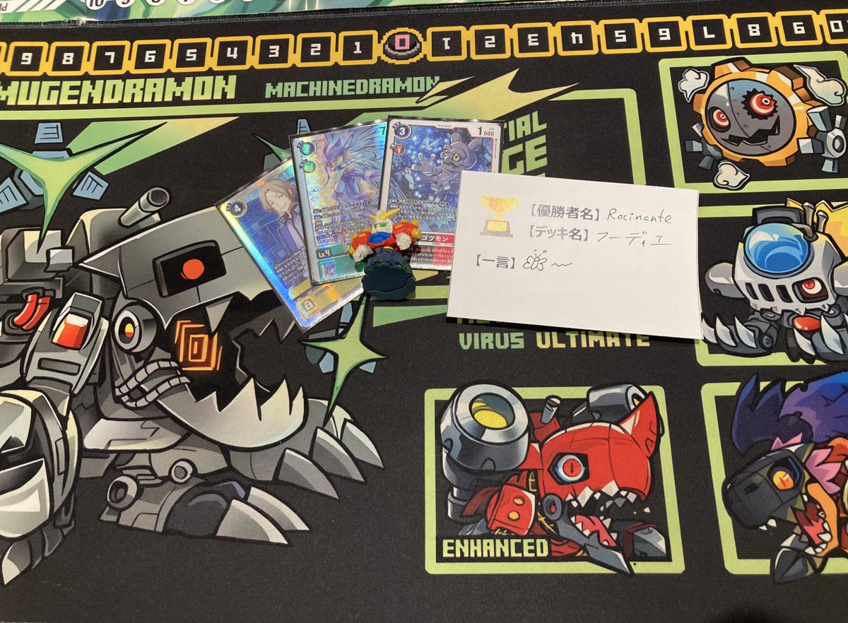 2/20(金)デジモンカードゲームレギュレーションバトル優勝者のご紹介