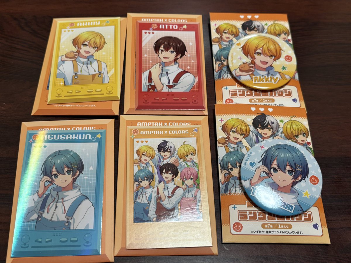 AMPTAK×COLORS STPR POP UP STORE ランダム缶バッジ フォトカード 交換