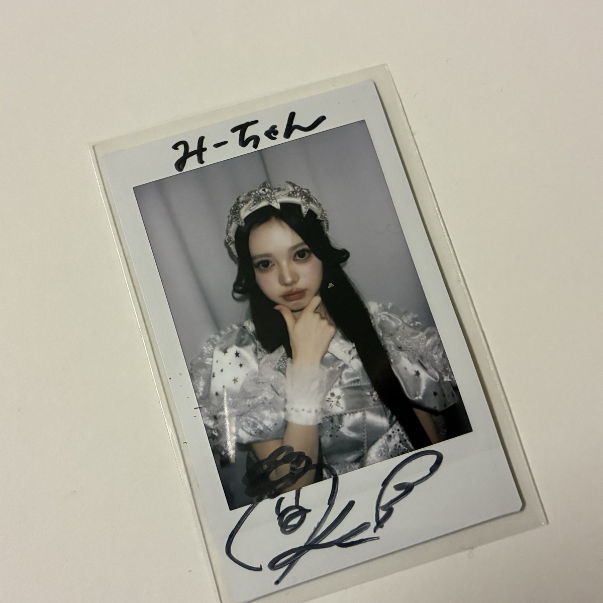 人生初チェキ🩶 こはくちゃんお名前呼んでくれて本当にありがとう