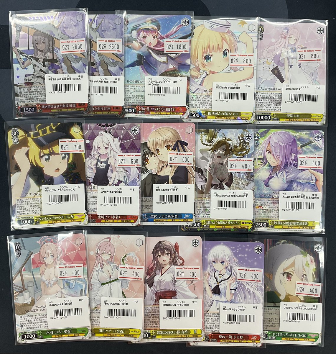 ヴァイスシュヴァルツ 販売情報】 各種シングルカード入荷いたしました