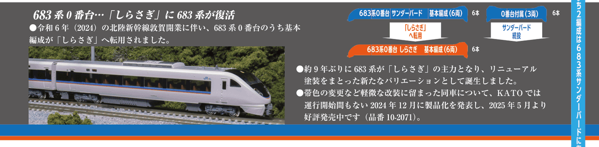 東海区間で馴染む橙帯】 「サンダーバード」で運行されていた683系0