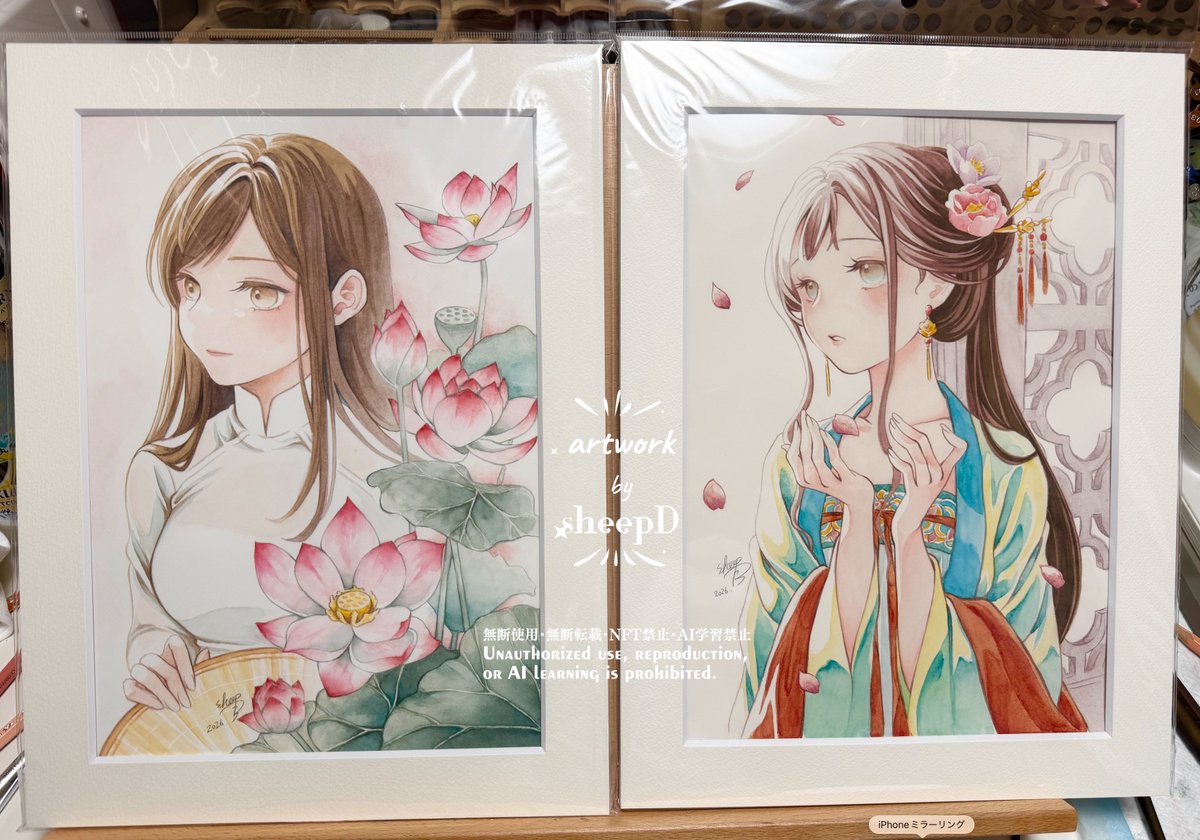 アナログA4原画2点持っていきます（おひとり様一点）