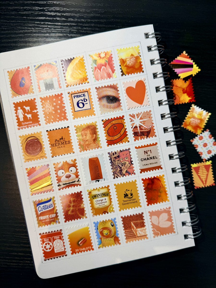 オレンジ🍊 #JunkJournal #ジャンクジャーナル #スクラップブック