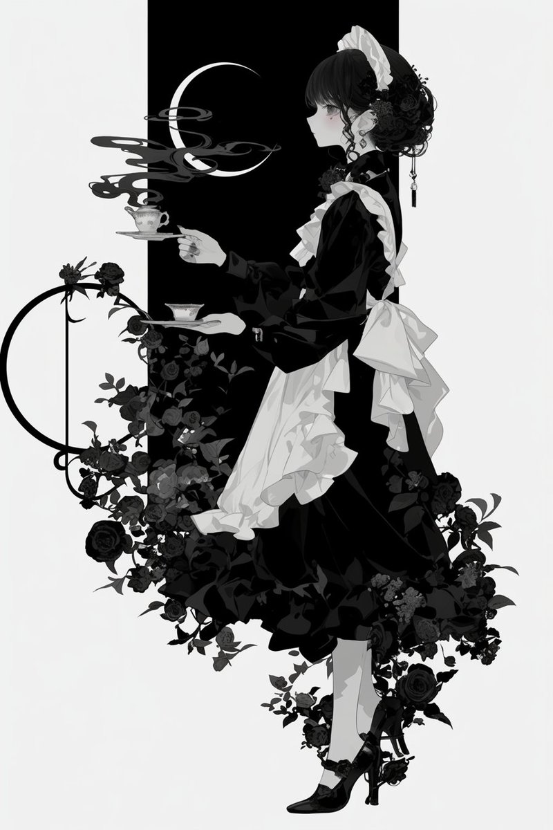 土曜日なのでわたしもメイドさんのイラストを貼らせて下さい🙏💦