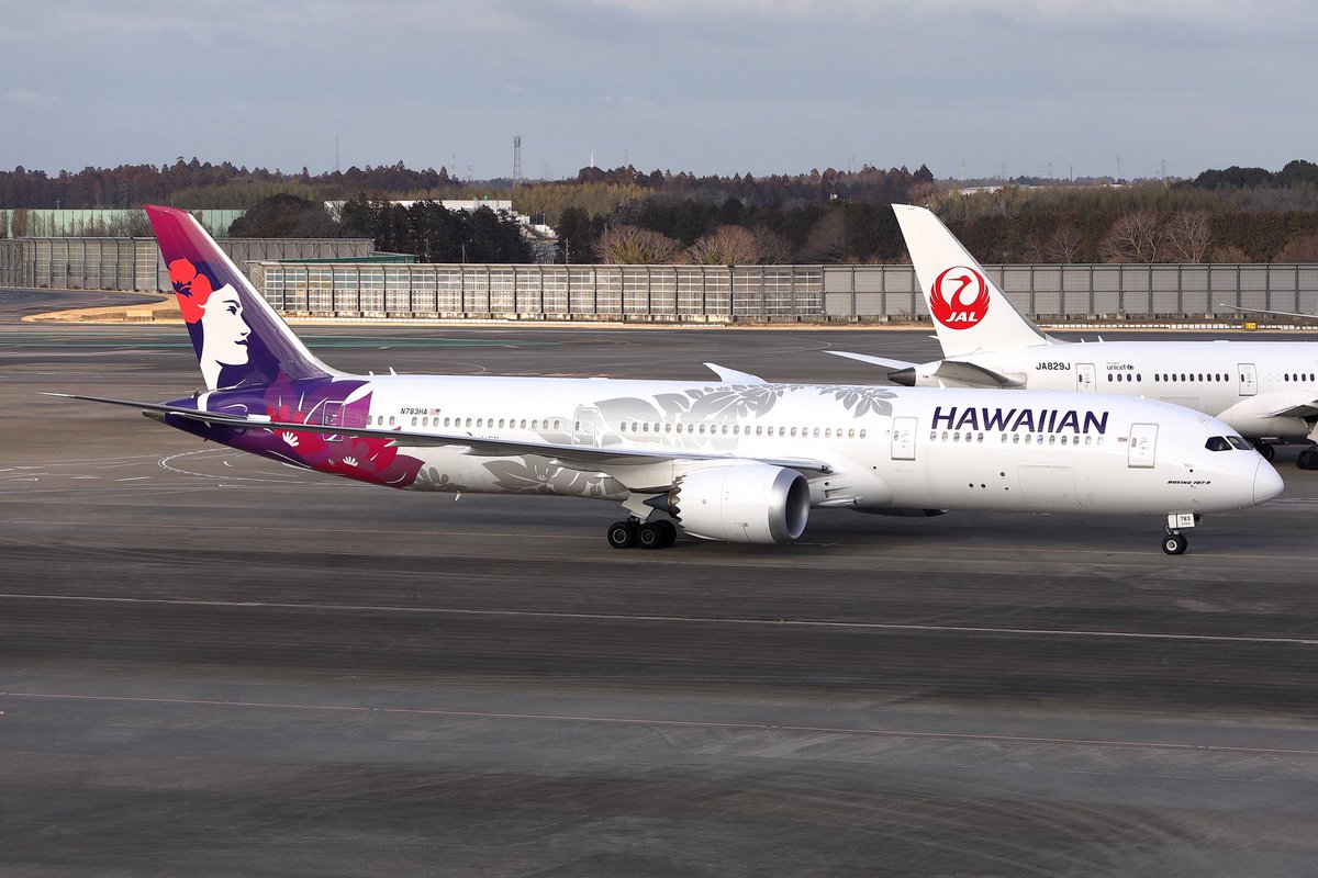 Hawaiian Airlines Boeing 787-9 N783HA at Tokyo-Narita/NRT 21Feb26