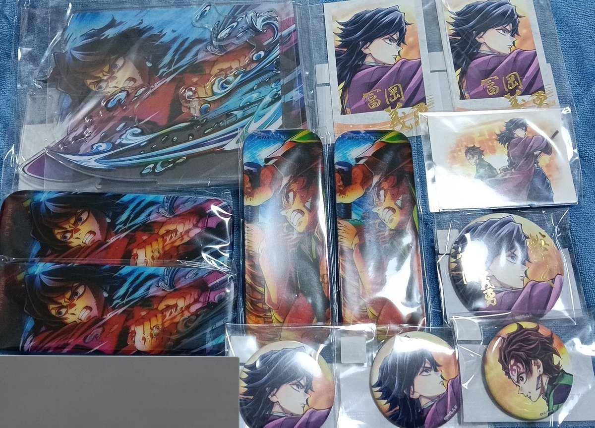 交換 譲渡】鬼滅の刃 WEBSHOPくじ 譲）義勇 炭治郎 求）繋ぐ A賞