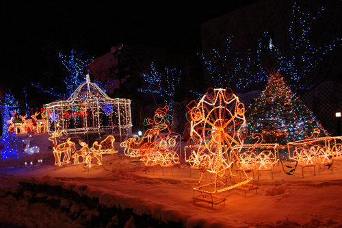 クリスマス・イルミネーション : ホイスコーレ札幌（学びの森）