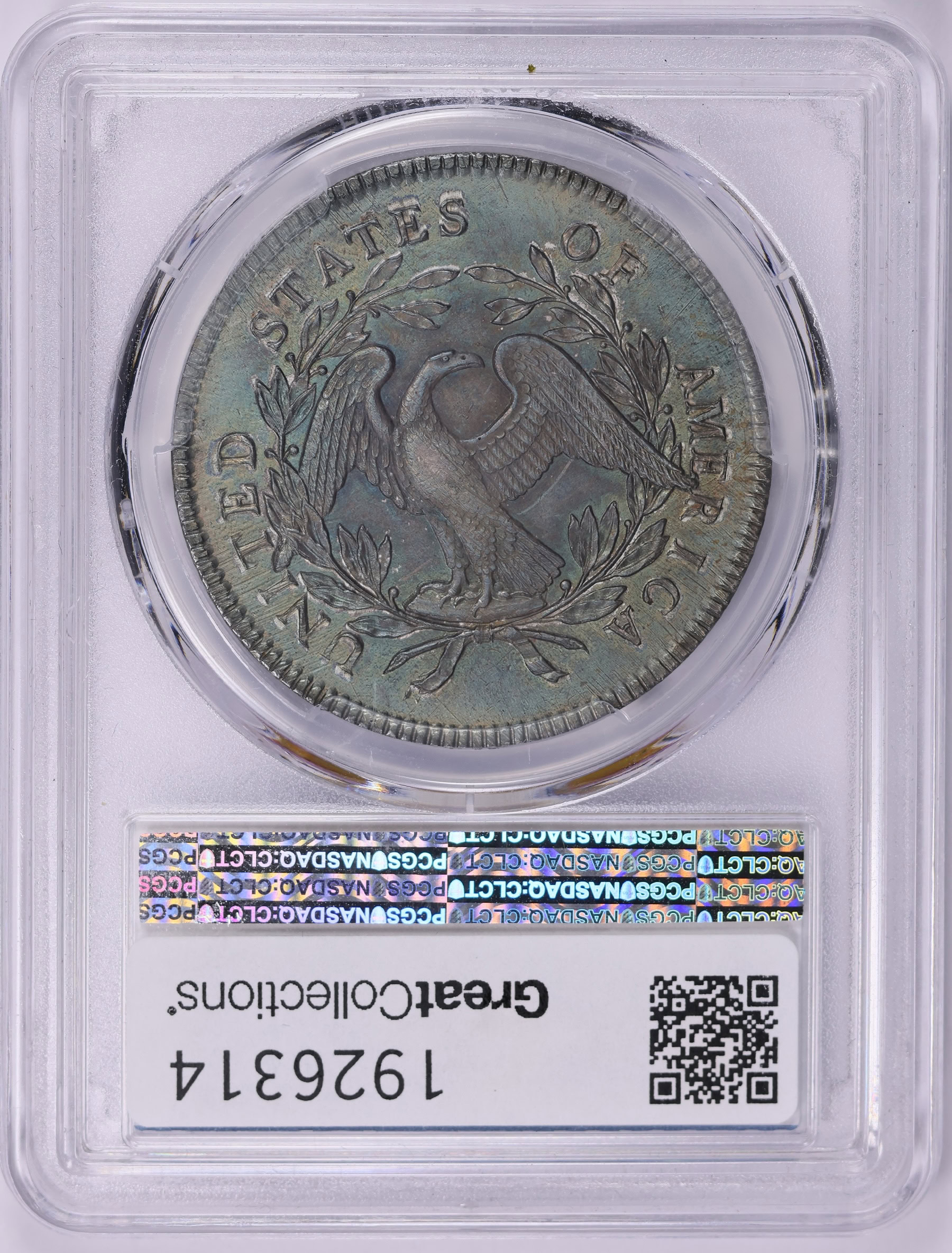 1795 Flowing Hair Silver Dollar B-7 BB-18 3 Leaves PCGS MS-66 (CAC