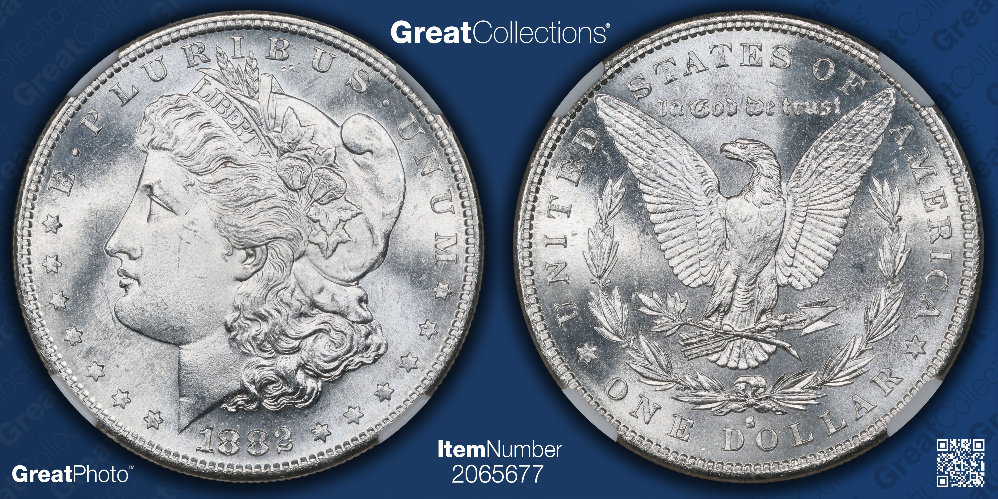 1882-S Morgan Silver Dollar NGC MS-65+ (CAC Green) (Item 2065677