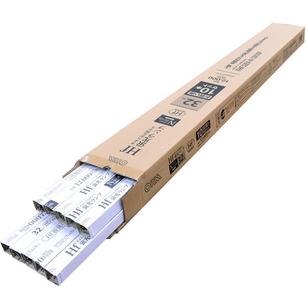 オーム電機 直管蛍光ランプ Hf器具専用 32形 3波長形 昼白色 10本