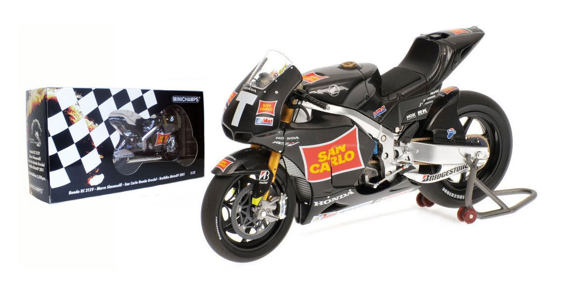 1:12 Minichamps Marco Simoncelli Honda RC212V San Carlo Gresini