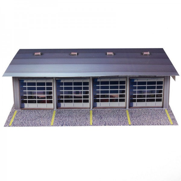 4 Stall Pit Garage | Photo Real Model Kit | BK 6411 | Innovative