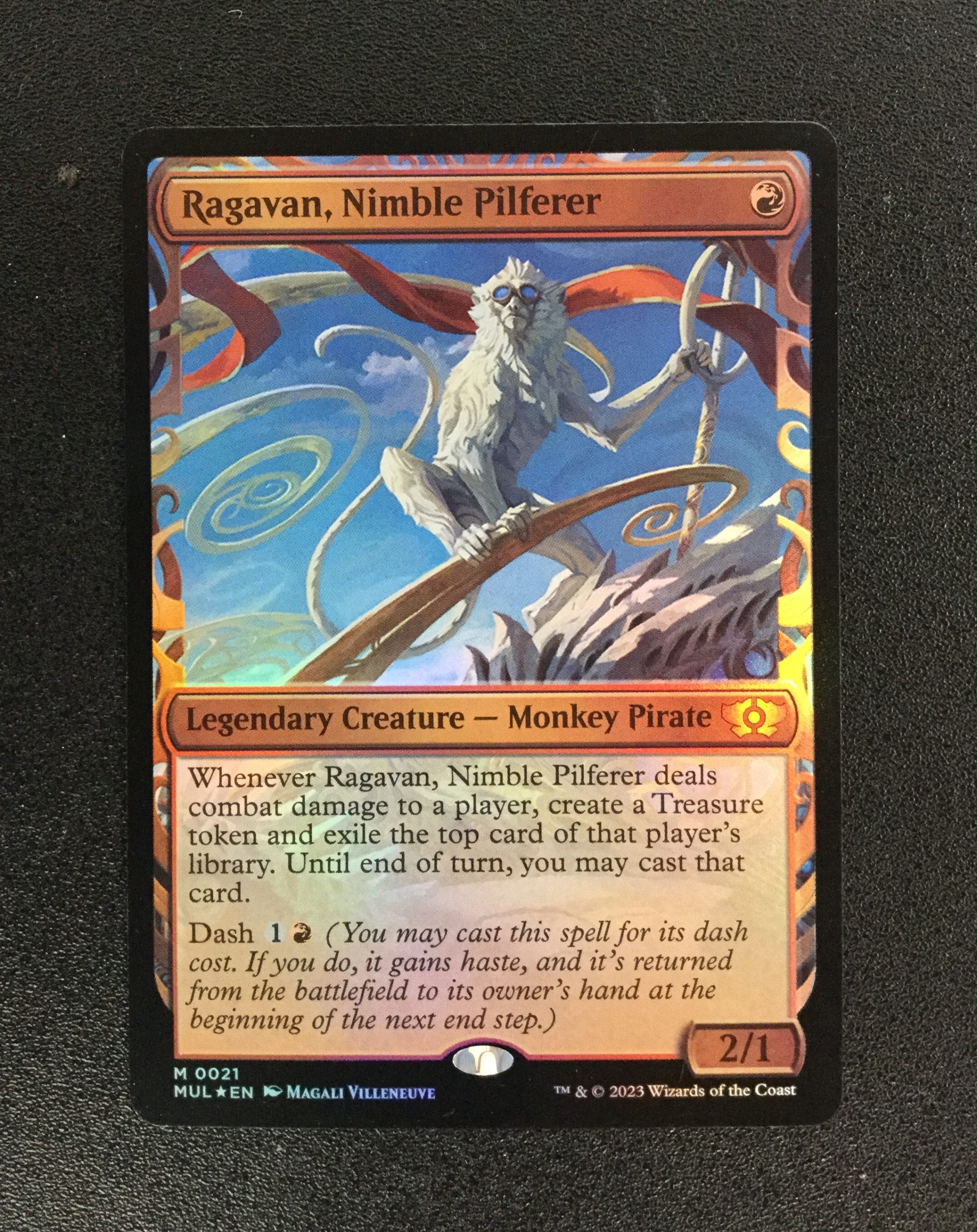 Ragavan, Nimble Pilferer (Halo FOIL) - MTG Proxy March of the