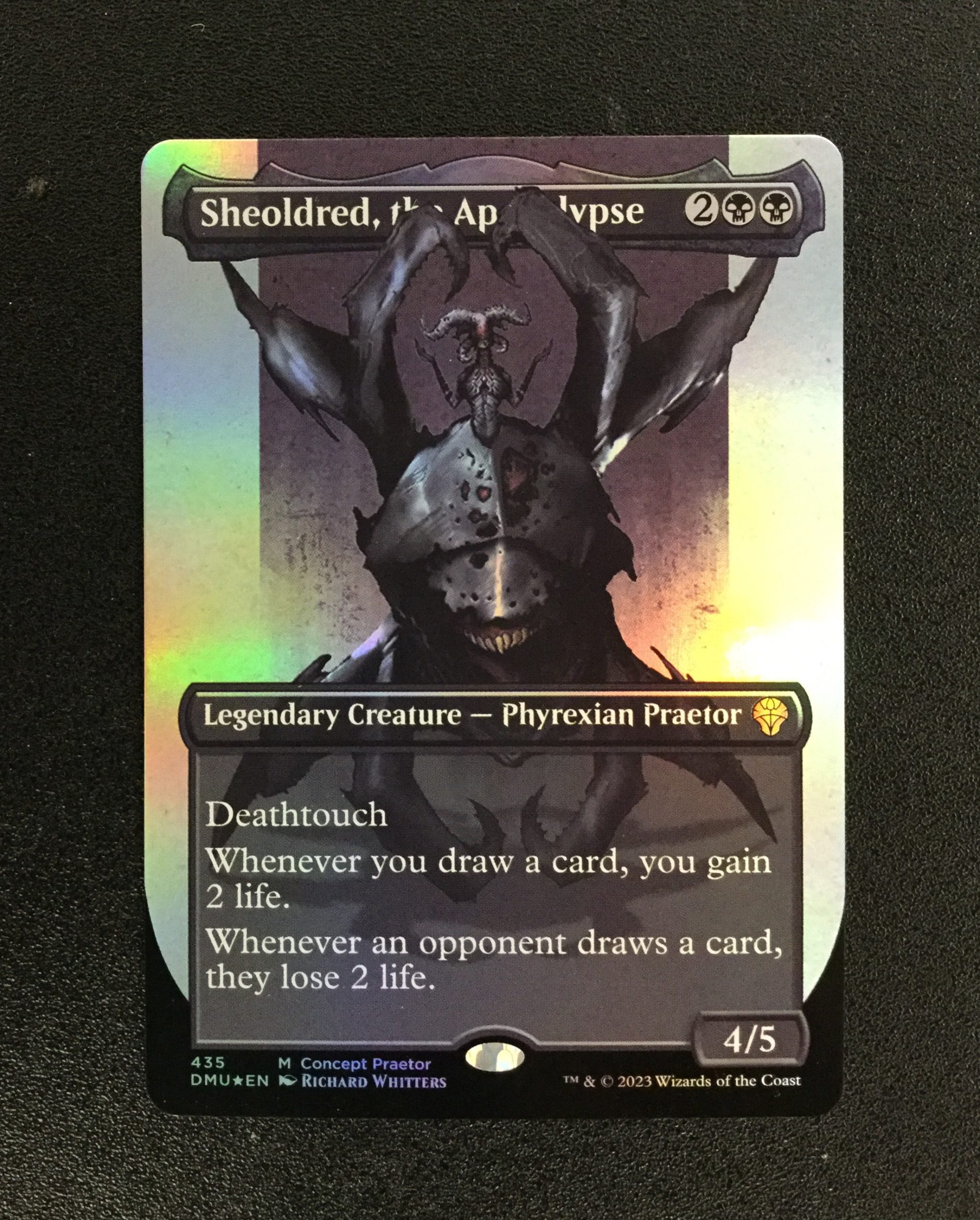 Sheoldred, the Apocalypse (FOIL Concept Praetor) - MTG Proxy