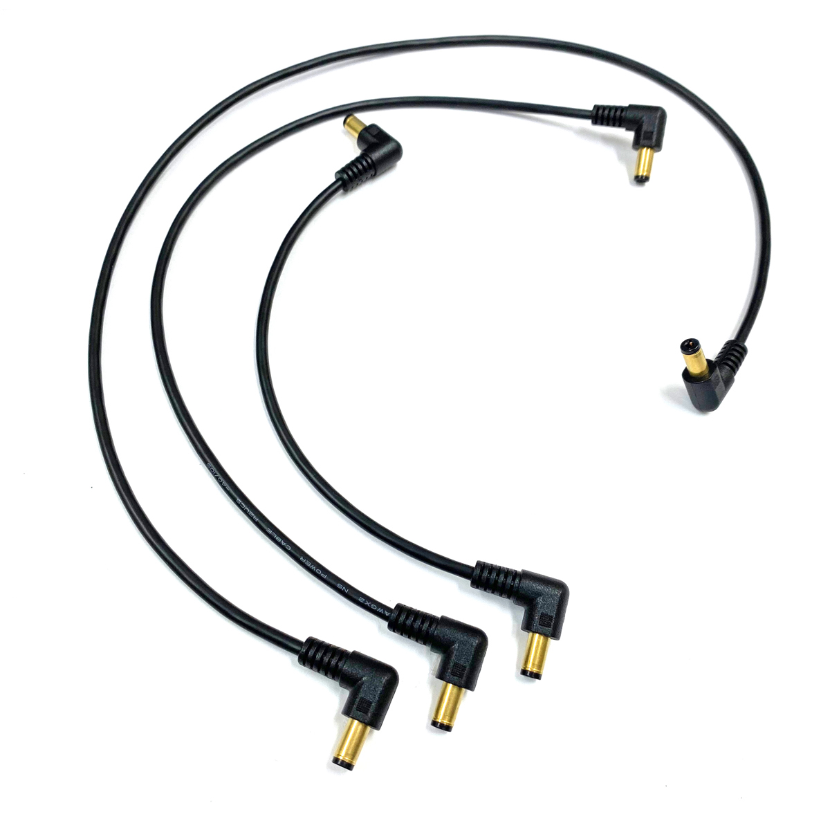 これぞ本物の音！オール非メッキ！）エフェクター用 DCケーブル・両端L