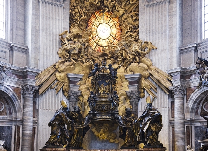 ベルニーニ作・聖ペテロの椅子／サン・ピエトロ寺院 [12937676]の