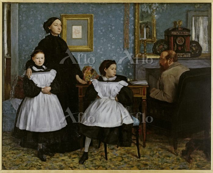 ドガ 「家族の肖像（ベレッリ家）」 [83411442]のアート作品 - アフロ