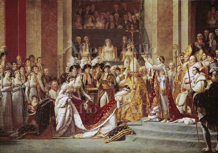 ジャック＝ルイ・ダヴィッド 「ナポレオン1世の戴冠式」(部分